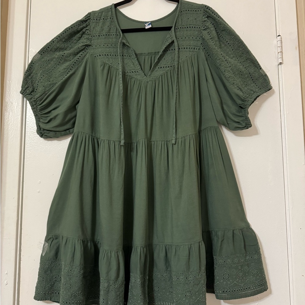 Old Navy Green Mini Dress